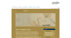 Desktop Screenshot of amfin-consulting.de